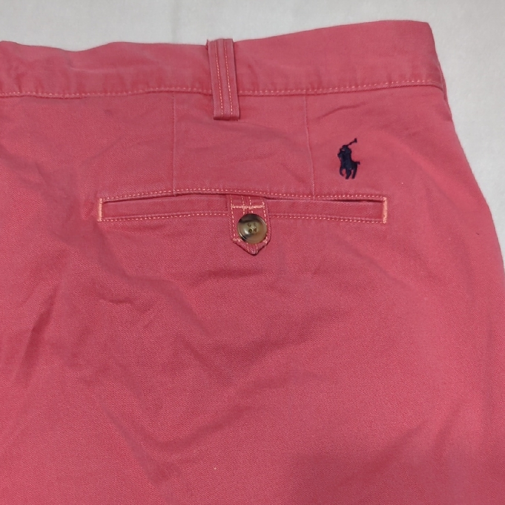 Polo‎ Ralph Lauren Stretch Straight Fit Classic Twill Pink Chino Pants Mens 36